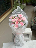 Pink Rose & Lace Bouquet (Klang Valley Delivery)