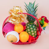 Splendour of Deepavali Fruit Basket (5 Types of Fruits) (Klang Valley Delivery)  - Deepavali Hampers & Gifts 2026