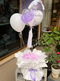 Lavender Bubble Balloon Soap Rose Bouquet (Klang Valley Delivery)