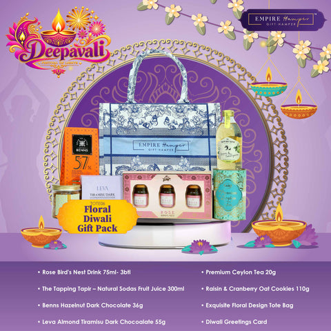 Floral Diwali Gift Pack (West Malaysia Delivery Only)  - Deepavali Hampers & Gifts 2026