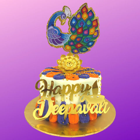 Deepavali Peacock 5"x3" - Deepavali 2024