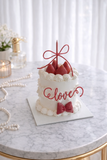 4 inches Love Knot Strawberry Cake (Klang Valley Delivery)