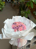 Pastel Pink & Lavender Rose Bouquet (33) (Klang Valley Delivery)