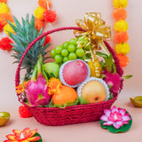Royal Deepavali Fruit Basket (10 Types of Fruits) (Klang Valley Delivery)  - Deepavali Hampers & Gifts 2026