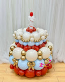 Whimsical Carousel Balloon Birthday Cake (Klang Valley Delivery)