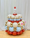 Whimsical Carousel Balloon Birthday Cake (Klang Valley Delivery)