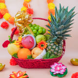 Royal Deepavali Fruit Basket (10 Types of Fruits) (Klang Valley Delivery)  - Deepavali Hampers & Gifts 2026