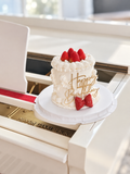 4 inches Love Knot Strawberry Cake (Klang Valley Delivery)