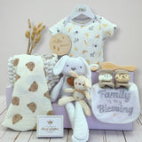 Angeliz Motherhood Blessing Pa&Ma Bunny Baby Gift Set 10pcs- Neutral(Nationwide Delivery)
