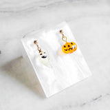 Spoky Pumpkin Halloween Handmade Gold Earrings | (Nationwide Delivery)