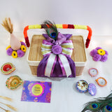 Colours of Diwali Bamboo Basket (Nationwide Delivery)