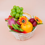 Diwali Dazzle Fruit Basket (6 Types of Fruits) (Klang Valley Delivery)  - Deepavali Hampers & Gifts 2026