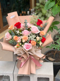 Blush Romance Premium Rose Bouquet (Klang Valley Delivery)