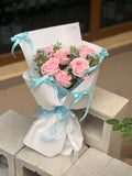 Blush Serenity Rose Bouquet (Klang Valley Delivery)