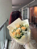 Morning Whisper Rose Bouquet (Klang Valley Delivery)