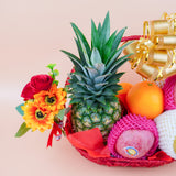 Splendour of Deepavali Fruit Basket (5 Types of Fruits) (Klang Valley Delivery)  - Deepavali Hampers & Gifts 2026