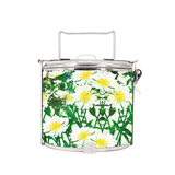 BDARI Tiffin Carrier - White Floral Botanic (Nationwide Delivery)