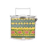 BDARI Tiffin Carrier - Yellow Chinese Ornament (Nationwide Delivery)
