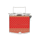 BDARI Tiffin Carrier - Indian Saree Chili Red (Nationwide Delivery)