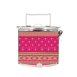 BDARI Tiffin Carrier - Indian Saree Hot Pink (Nationwide Delivery)