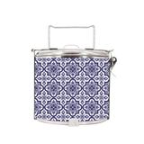 BDARI Tiffin Carrier - Portuguese Floral Tiles  (Nationwide Delivery)