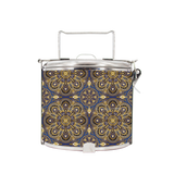 BDARI Tiffin Carrier - Purple Golden Flower (Nationwide Delivery)