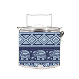 BDARI Tiffin Carrier - Blue Ethnic Elephant (Nationwide Delivery)