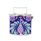 BDARI Tiffin Carrier - Pattern With Peacock (Nationwide Delivery)