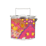 BDARI Tiffin Carrier - Pink Carnation Batik (Nationwide Delivery)