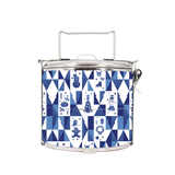 BDARI Tiffin Carrier - Abstract Christmas Blue (Nationwide Delivery)