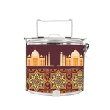 BDARI Tiffin Carrier - Brown Izink Tile (Nationwide Delivery)