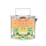 BDARI Tiffin Carrier - Orange Green Batik (Nationwide Delivery)