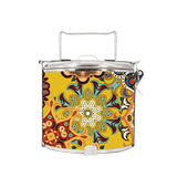 BDARI Tiffin Carrier - Yellow Batik (Nationwide Delivery)