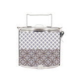 BDARI Tiffin Carrier - Sand Blue White Batik (Nationwide Delivery)