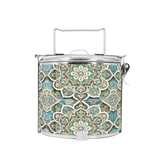 BDARI Tiffin Carrier - Green Reminiscent Mandala