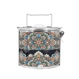 BDARI Tiffin Carrier - Dark Reminiscent Mandala (Nationwide Delivery)