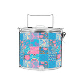 BDARI Tiffin Carrier - Blue Patchwork (Nationwide Delivery)
