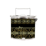 BDARI Tiffin Carrier - Black Songket (Nationwide Delivery)