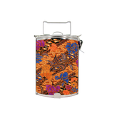 BDARI Tiffin Carrier - Brown Flower Batik (Nationwide Delivery)