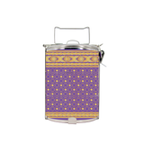 BDARI Tiffin Carrier - Indian Saree Royal Purple (Nationwide Delivery)