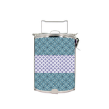 BDARI Tiffin Carrier - Mix Blue White Batik (Nationwide Delivery)