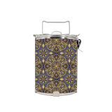 BDARI Tiffin Carrier - Purple Golden Flower (Nationwide Delivery)