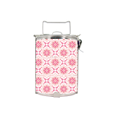 BDARI Tiffin Carrier - Tiles In Pink(Nationwide Delivery)