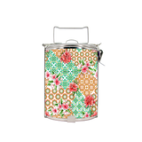 BDARI Tiffin Carrier - Orange Green Ornament (Nationwide Delivery)
