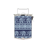 BDARI Tiffin Carrier - Blue Ethnic Elephant (Nationwide Delivery)
