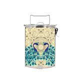 BDARI Tiffin Carrier - Blue Peacock Mandala (Nationwide Delivery)