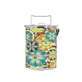 BDARI Tiffin Carrier - Green Floral Mandala (Nationwide Delivery)