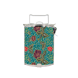BDARI Tiffin Carrier - Teal Wild Blossom (Nationwide Delivery)