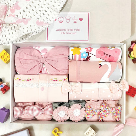 Gift Box E | Newborn Baby Girl (Nationwide Delivery) Hari Raya 2024