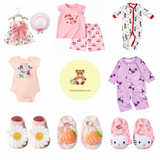 Baby Girl Gift Box D | 100 Days/Full Moon/Newborn Baby Gift Set (Klang Valley Delivery)